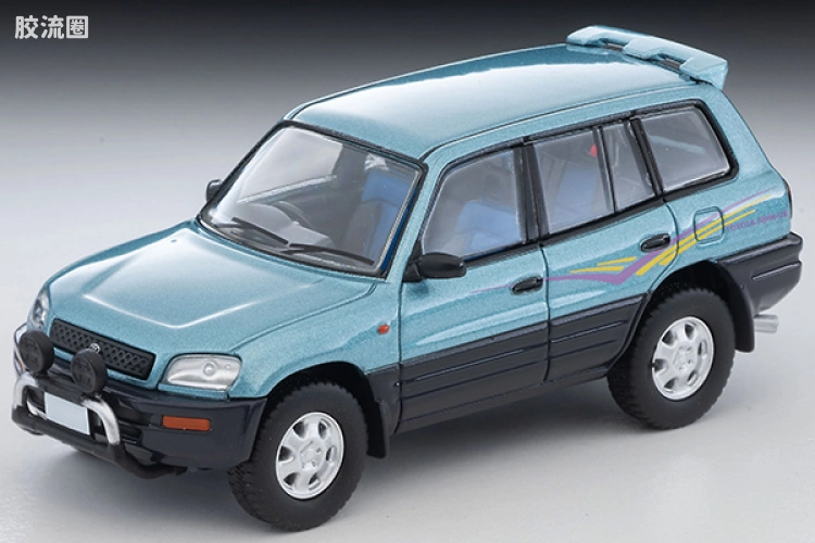 多美卡金属车系列 TOMICA LIMITED VINTAGE NEO LV-N354b 丰田 RAV4L V（淡蓝色／灰）95年式