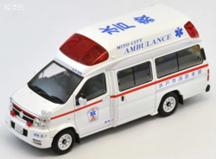 多美卡金属车系列 TOMICA LIMITED VINTAGE 43 LV-N43-01c 日产 Paramedic 高规格救护车 (水戸市消防本部式样)