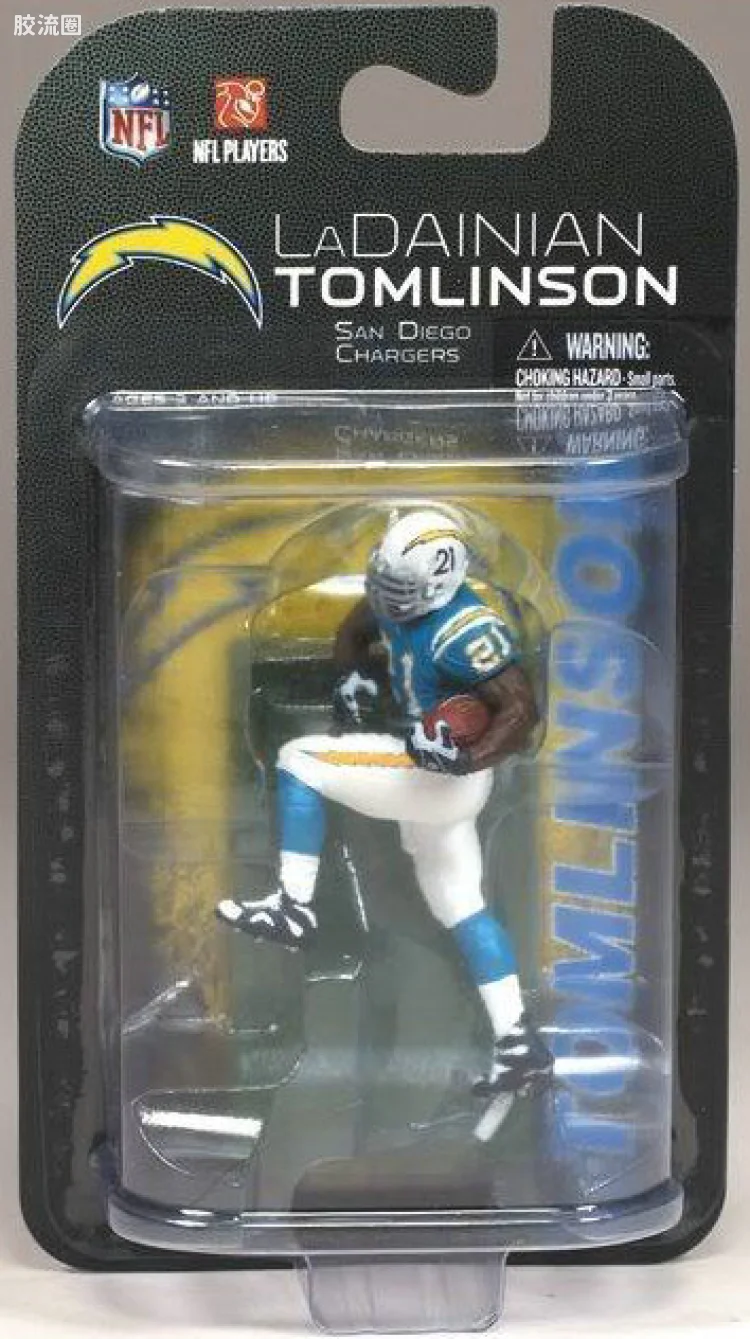 麦克法兰NFL美式足球系列玩具 3寸系列第6代 LaDAINIAN TOMLINSON