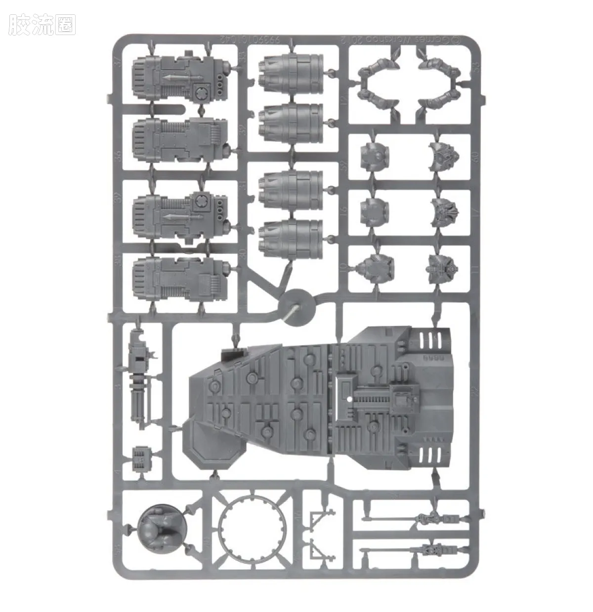 战锤40K Dark Angels 黑暗天使 6版 鸦翼复仇型兰德速攻艇 - 图片