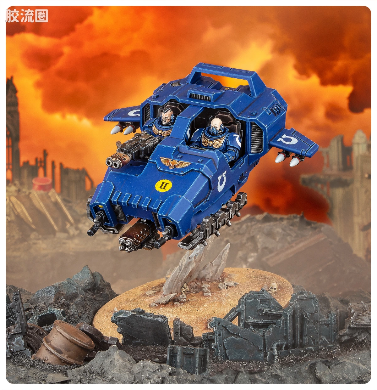 战锤40K Space Marines 星际战士通用单位 兰德速攻艇 - 图片