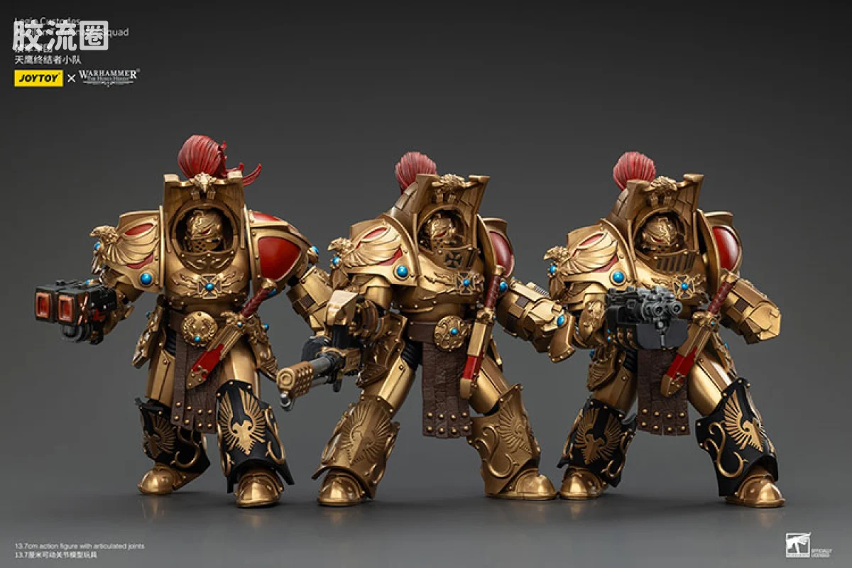 JOYTOY x 战锤40K 帝皇禁军/寂静修女会 禁军 天鹰终结者小队 - 图片