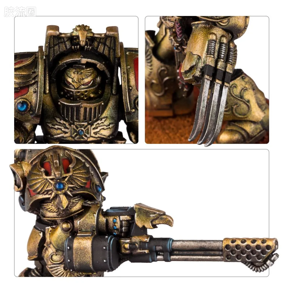 战锤40K Adeptus Custodes 帝皇禁军 禁军天鹰终结者（炼狱火枪） - 图片