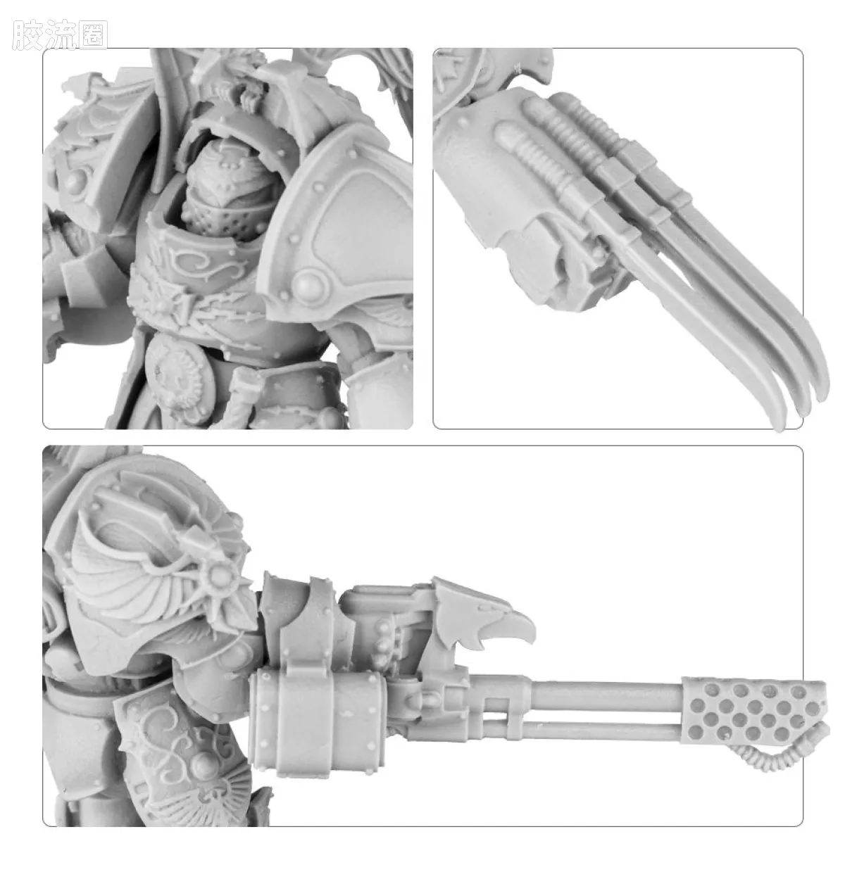 战锤40K Adeptus Custodes 帝皇禁军 禁军天鹰终结者（炼狱火枪） - 图片