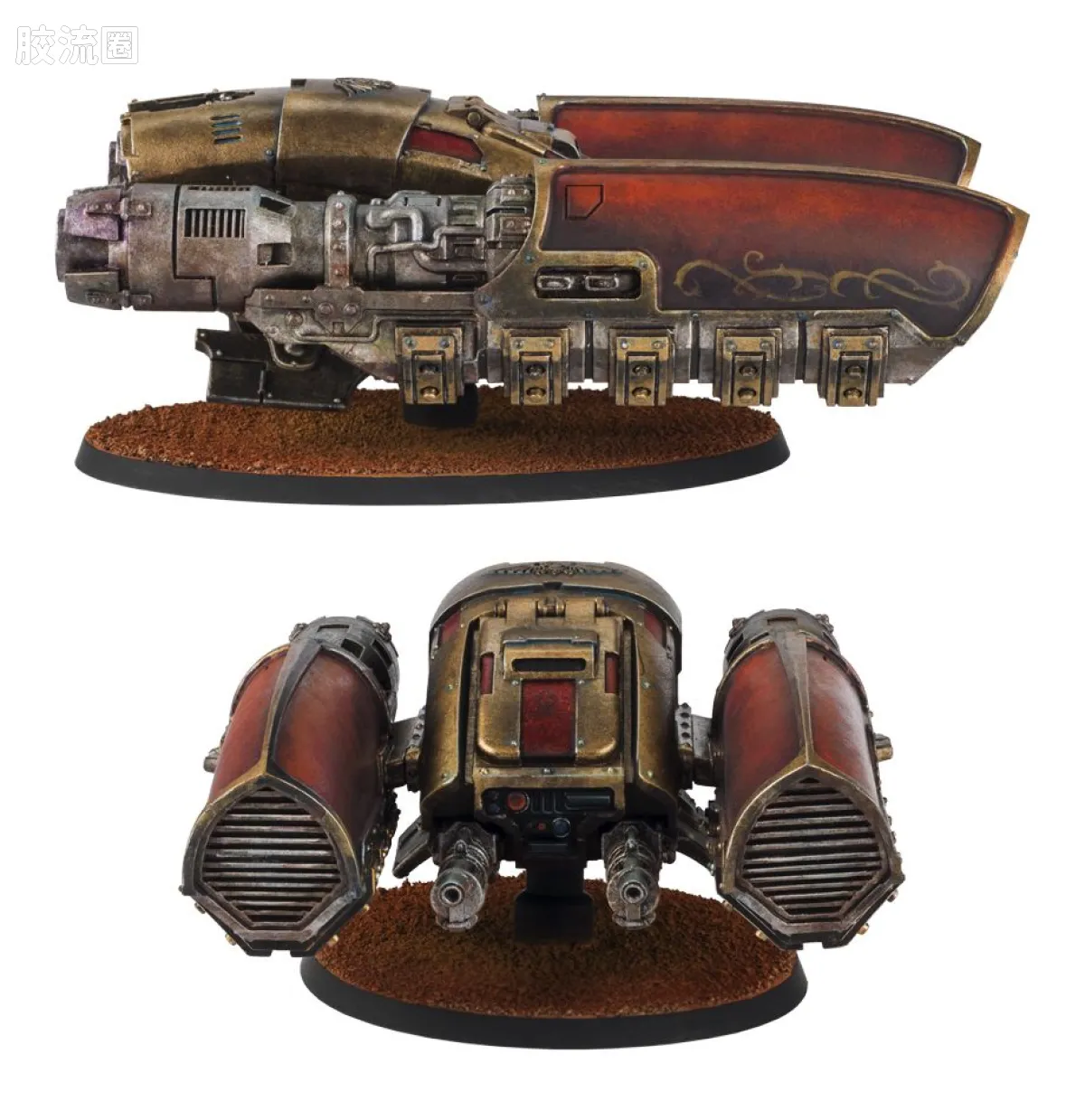 战锤40K Adeptus Custodes 帝皇禁军 禁军帕拉斯引力突击车 - 图片
