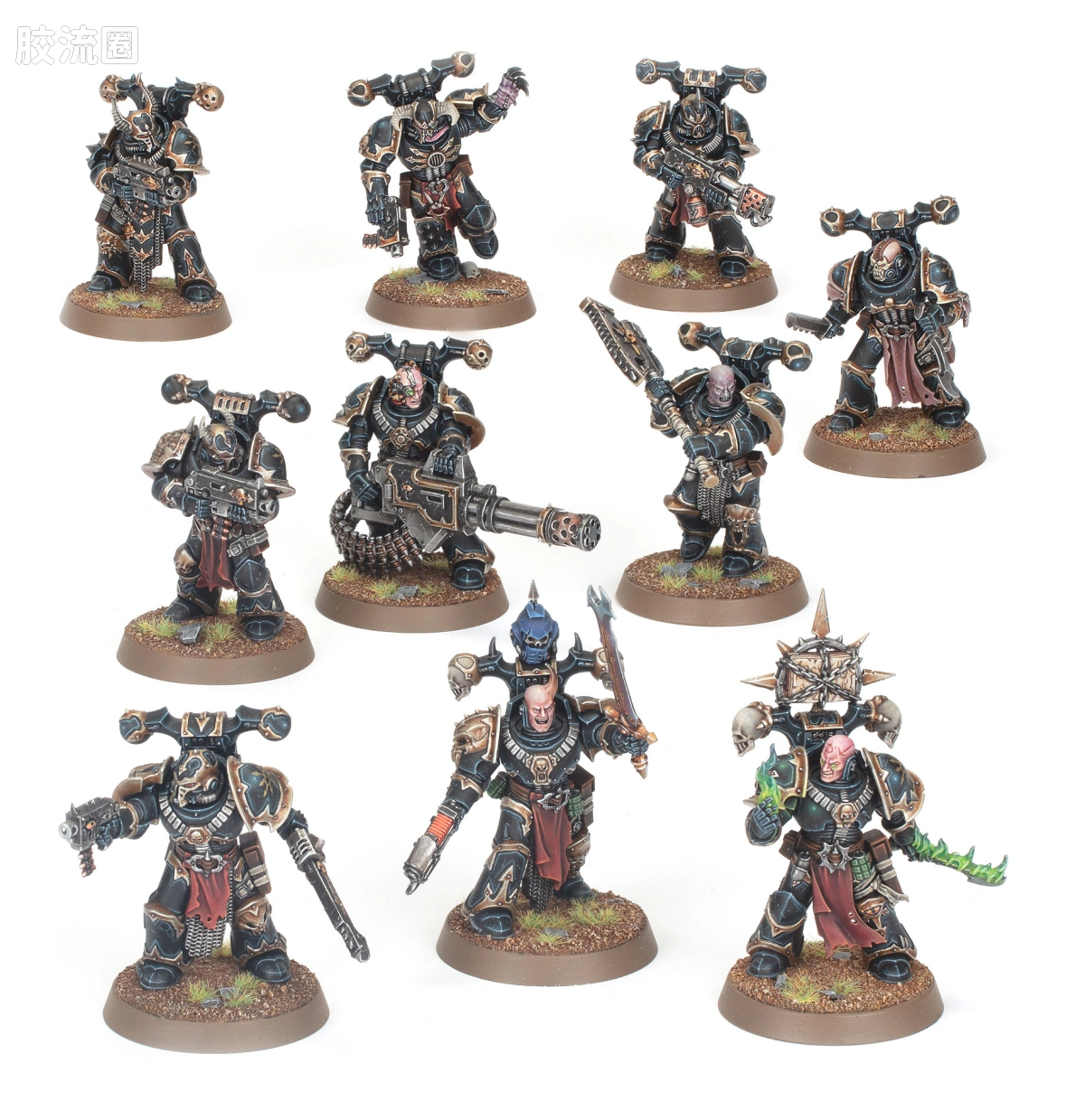 战锤40K Chaos Space Marines 混沌星际战士 9版 杀戮小队 军团战士 - 图片