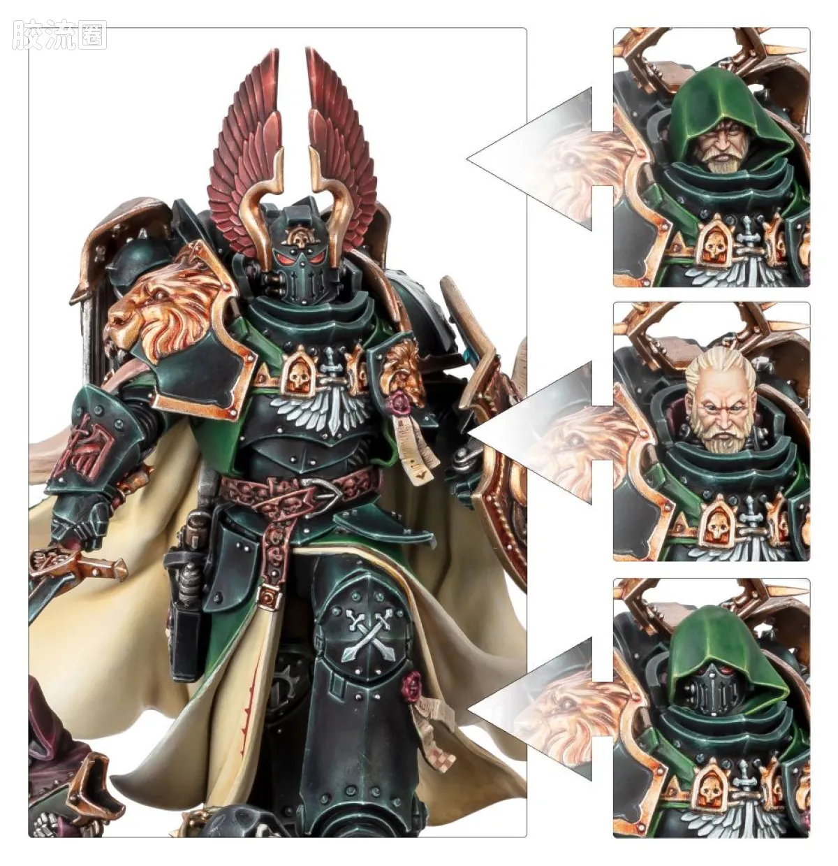 战锤40K Dark Angels 黑暗天使 9版 黑暗天使基因原体 莱昂·艾尔’庄森 - 图片