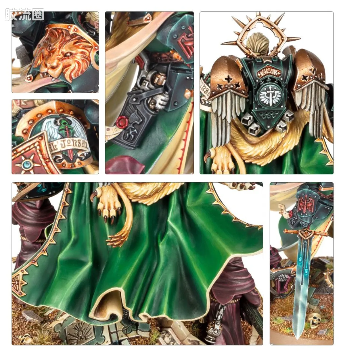 战锤40K Dark Angels 黑暗天使 9版 黑暗天使基因原体 莱昂·艾尔’庄森 - 图片