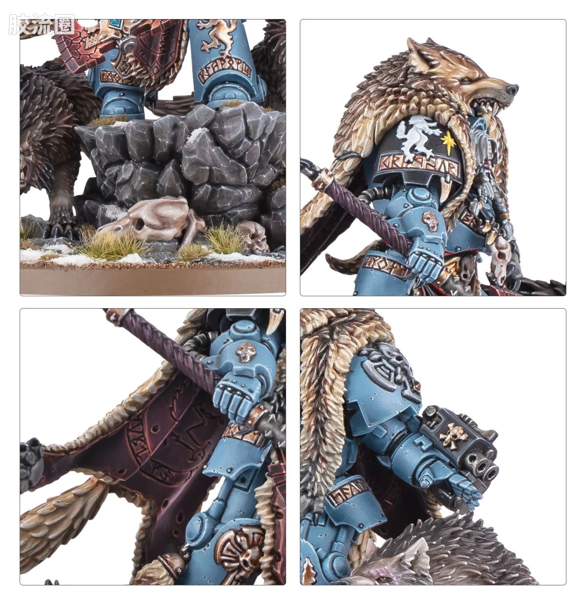 战锤40K Space Wolves 太空野狼 10版 战团长 洛根·格里姆纳尔 - 图片