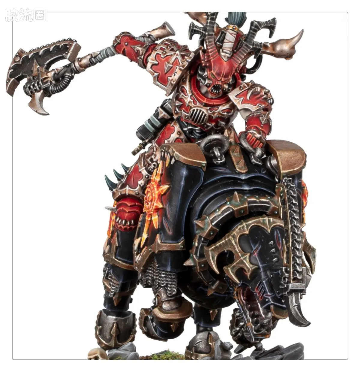 战锤40K World Eaters 吞世者 9版 乘坐铁甲兽的 吞世者领主 - 图片