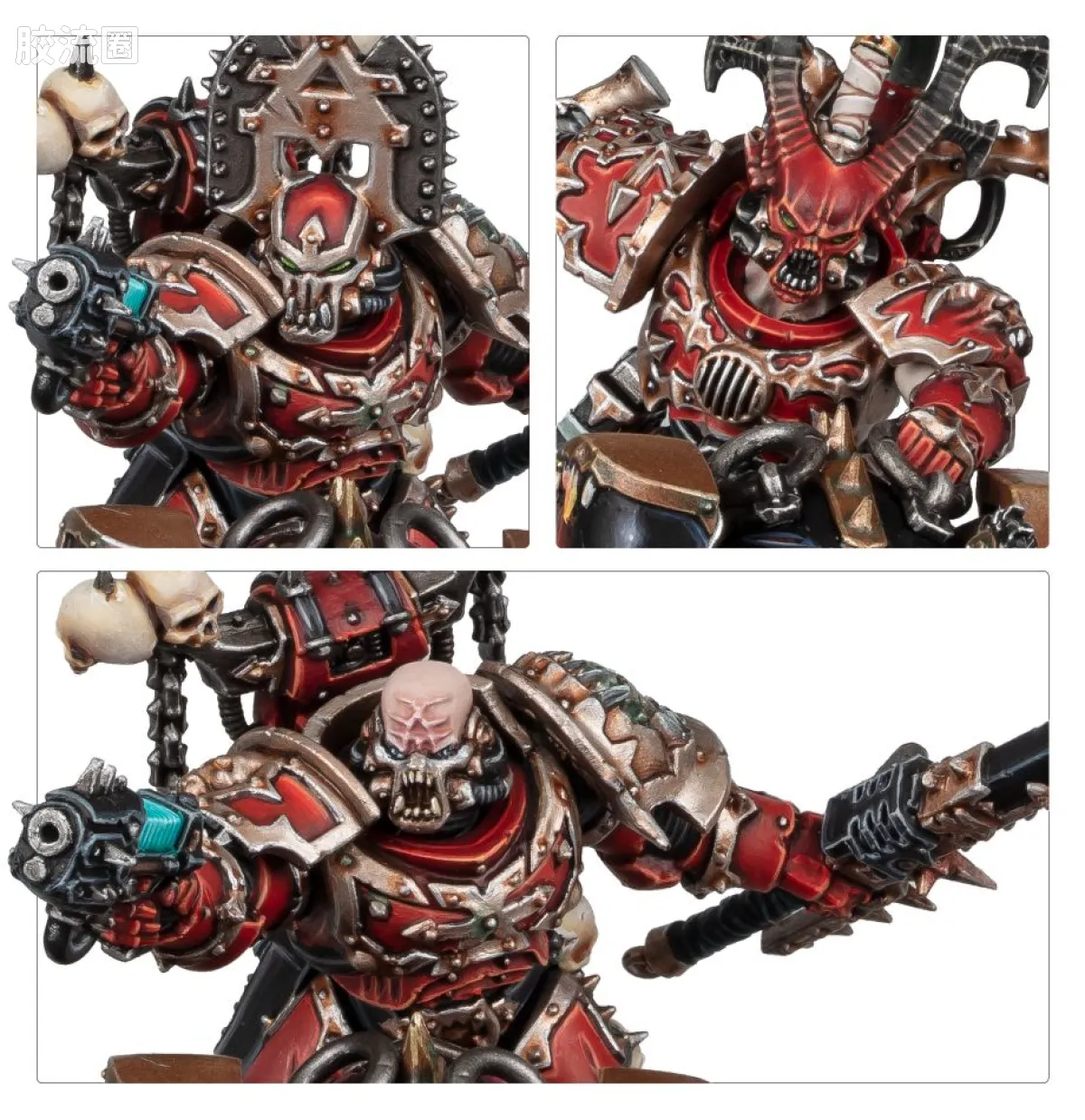 战锤40K World Eaters 吞世者 9版 乘坐铁甲兽的 吞世者领主 - 图片