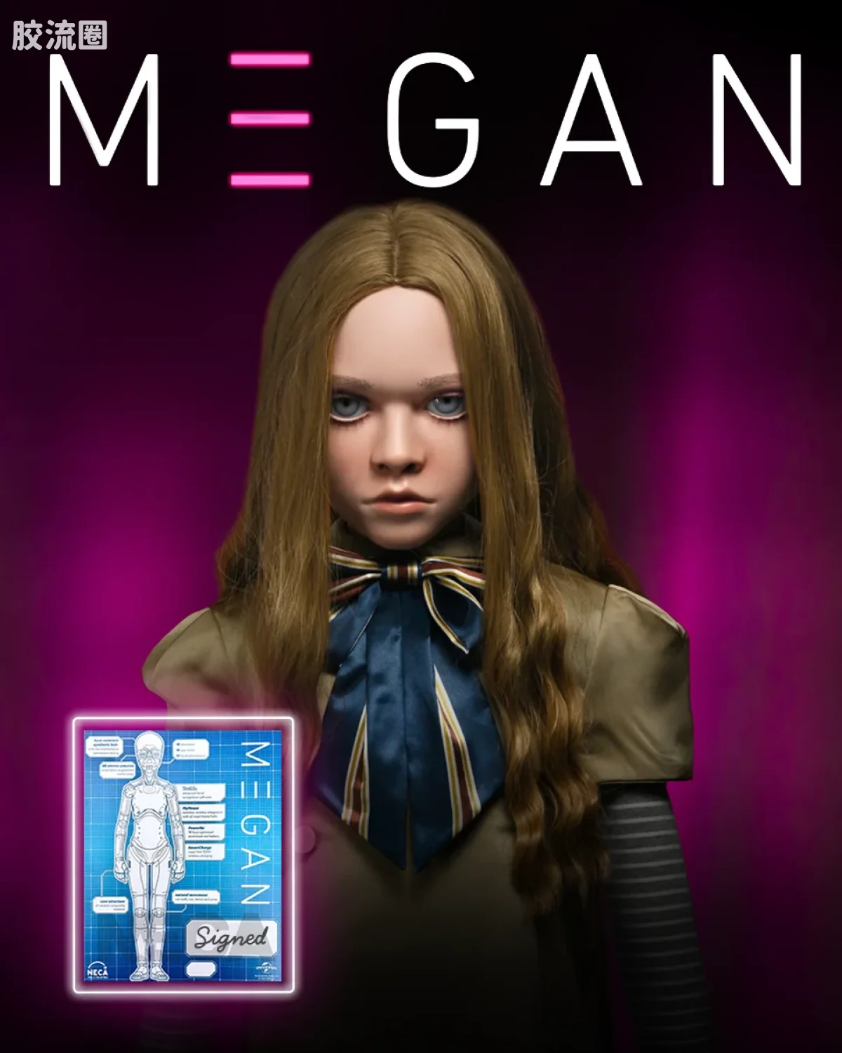 NECA大比例可动人形系列 1/1 系列 M3GAN（梅根） - 图片