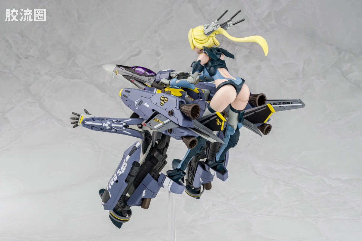 青岛社动漫题材拼装模型 ACKF V.F.G系列 VF-25S 超级梅塞亚 - 图片