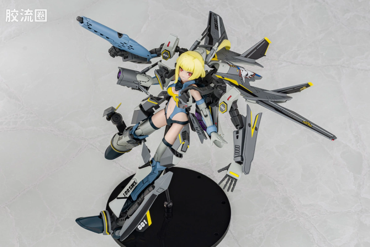 青岛社动漫题材拼装模型 ACKF V.F.G系列 VF-25S 超级梅塞亚 - 图片