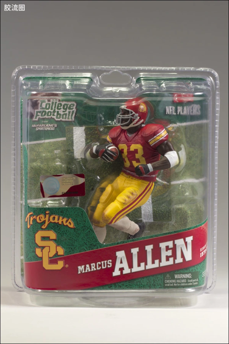 麦克法兰NFL美式足球系列玩具 COLLEGE第4代 MARCUS ALLEN
