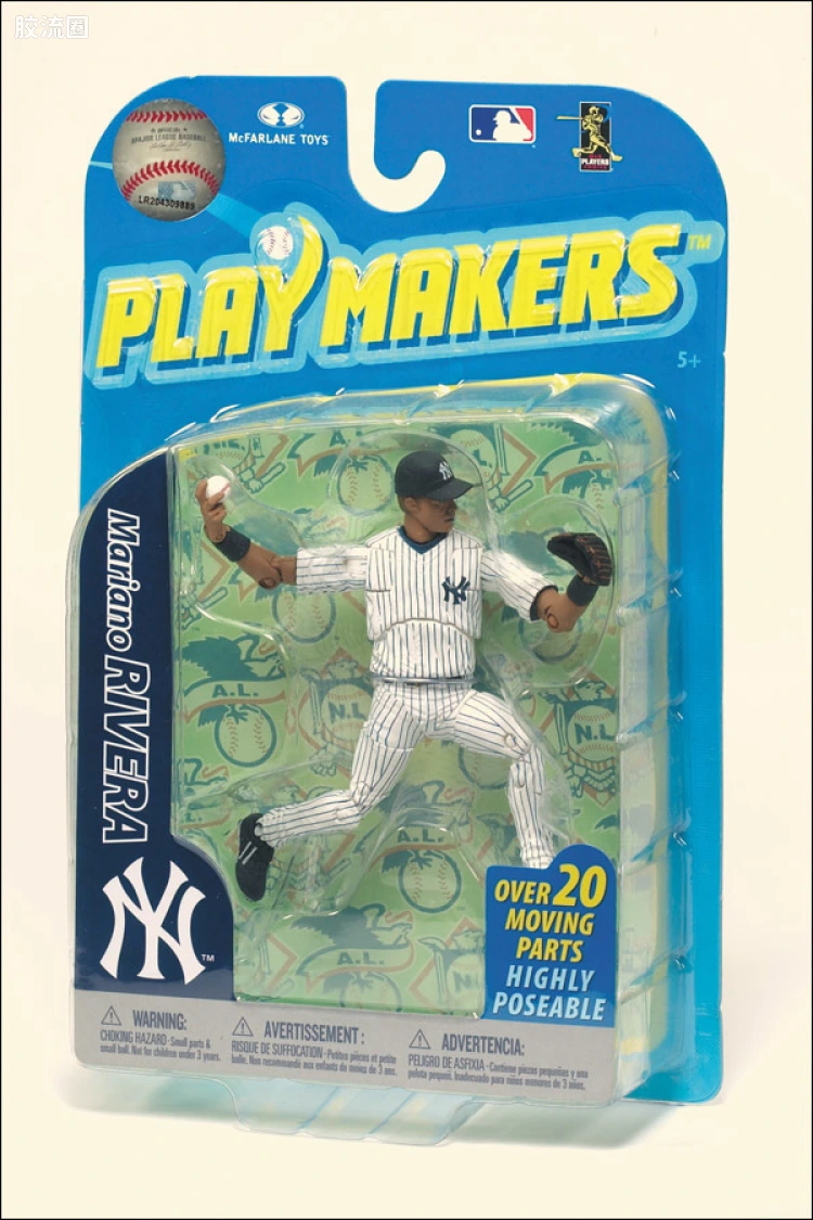 麦克法兰MLB棒球系列玩具 PLAYMAKERS 第2代 MARIANO RIVERA (PITCHING)
