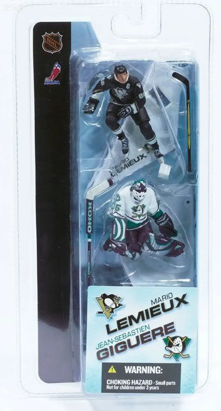 麦克法兰NHL冰球系列玩具 3寸系列第1代 MARIO LEMIEUX/JEAN-SEBASTIEN GIGUERE