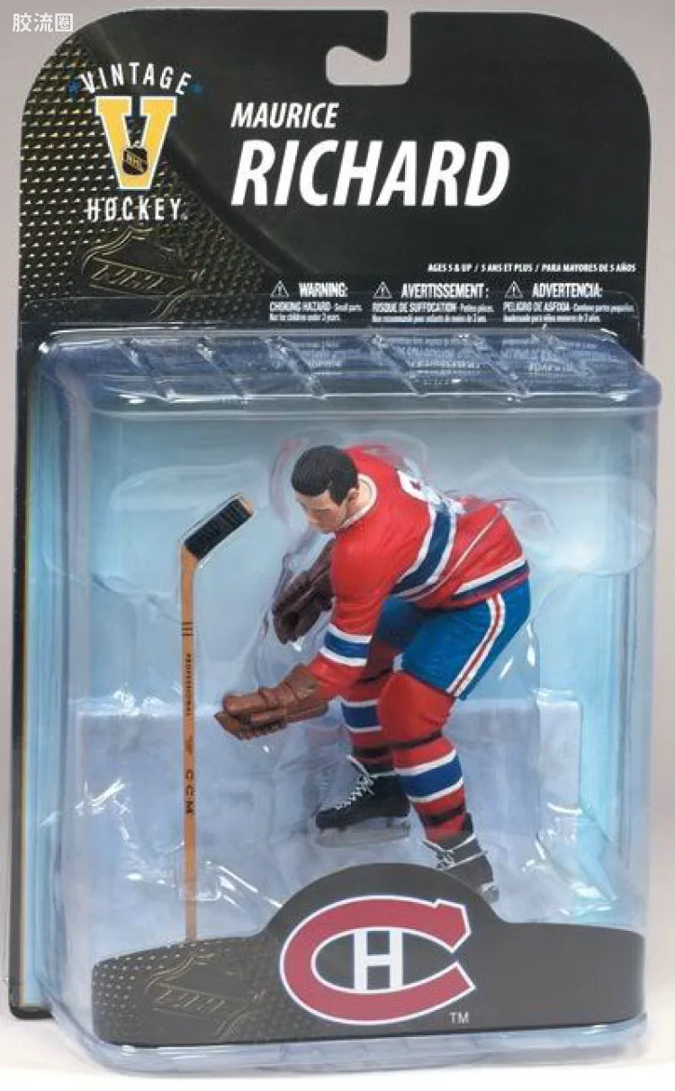 麦克法兰NHL冰球系列玩具 传奇系列第7代 MAURICE RICHARD
