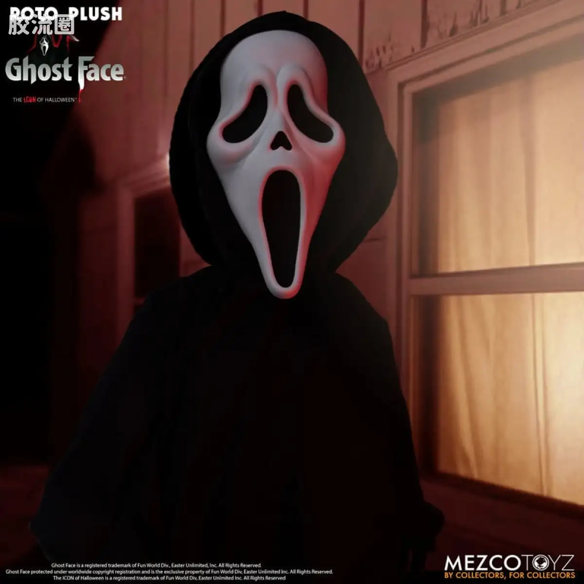 Mezco 娃娃系列 Roto Plush/毛绒玩偶系列 电影 惊声尖叫 鬼脸杀手 - 图片