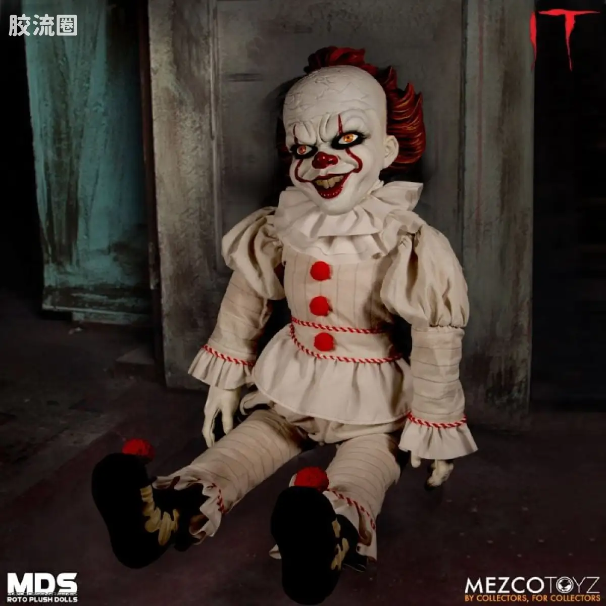 Mezco 娃娃系列 Roto Plush/毛绒玩偶系列 小丑回魂 潘尼怀斯 - 图片