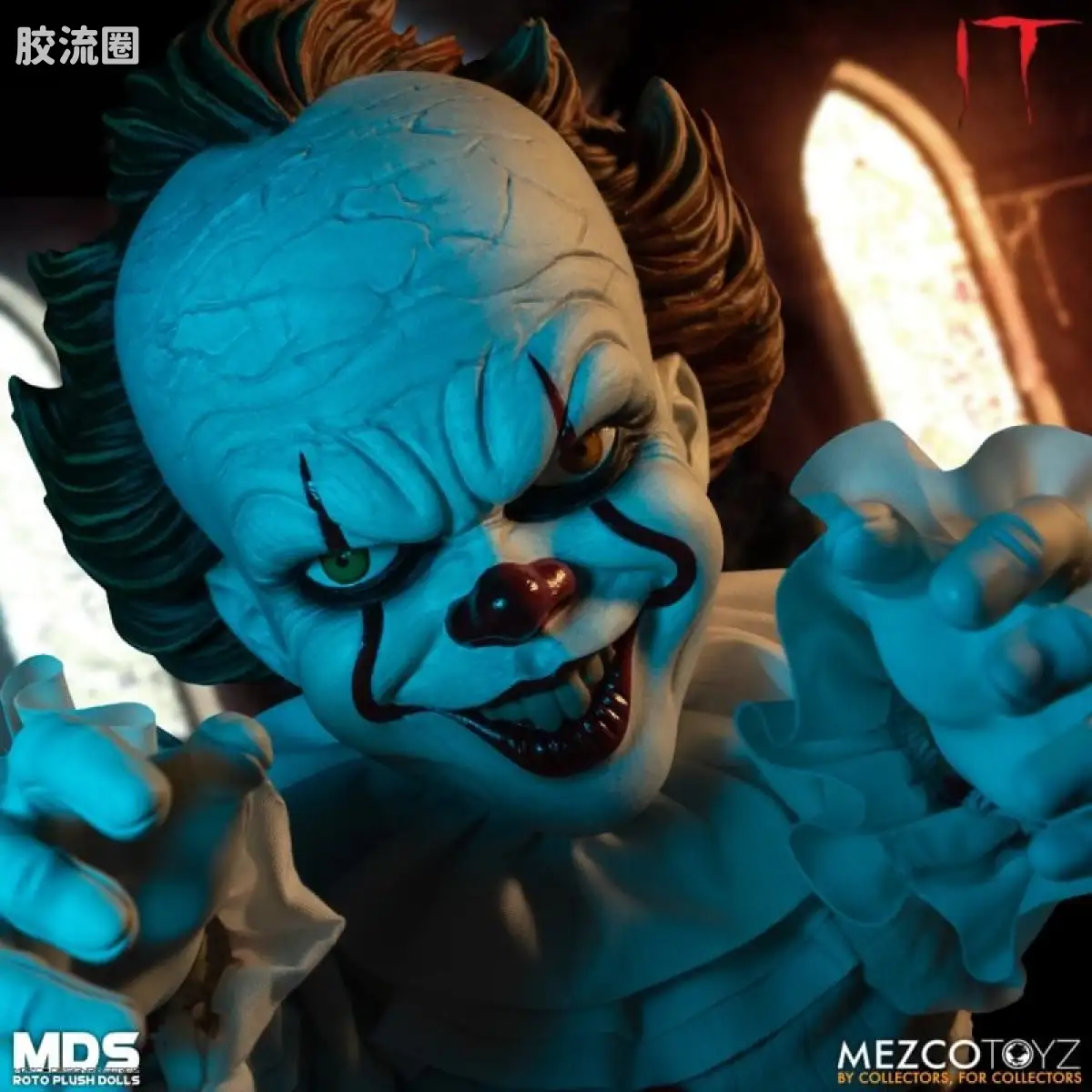 Mezco 娃娃系列 Roto Plush/毛绒玩偶系列 小丑回魂 潘尼怀斯 - 图片
