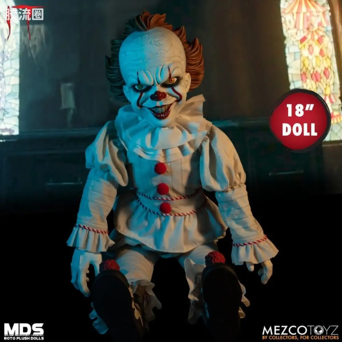 Mezco 娃娃系列 Roto Plush/毛绒玩偶系列 小丑回魂 潘尼怀斯 - 图片