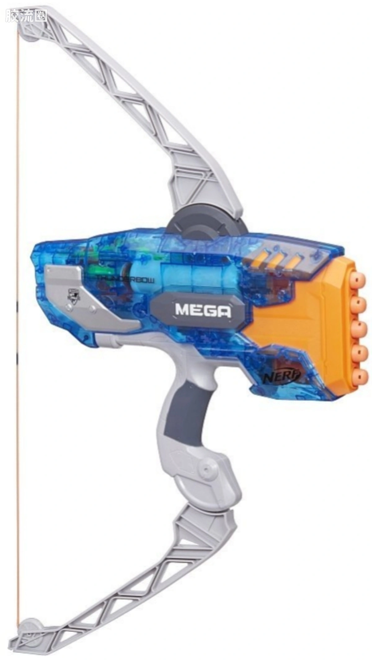NERF N-STRIKE MEGA系列 MEGA THUNDERBOW 冰透灰机配色