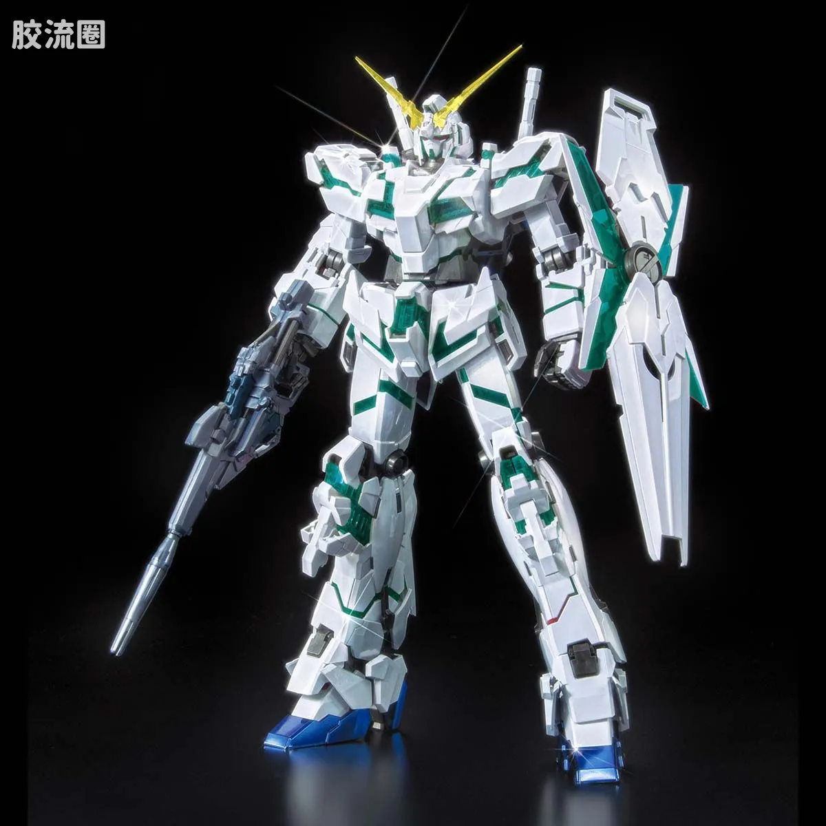 MG 彩色电镀版 独角兽高达钛合金配色(红绿骨架Ver.) - 图片