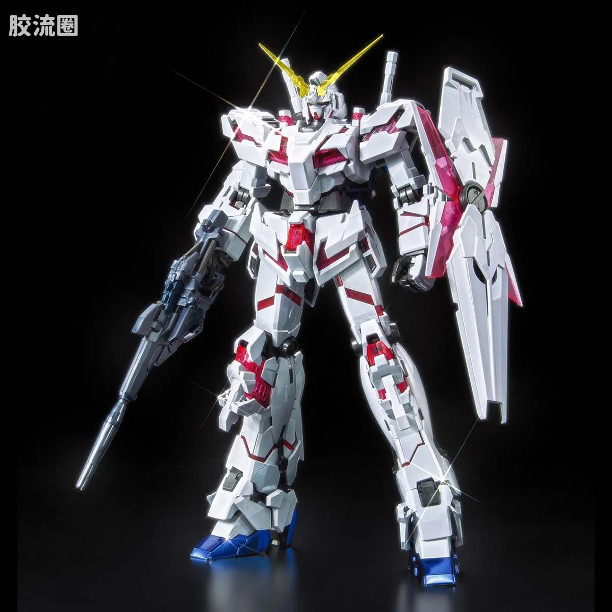MG 彩色电镀版 独角兽高达钛合金配色(红绿骨架Ver.) - 图片