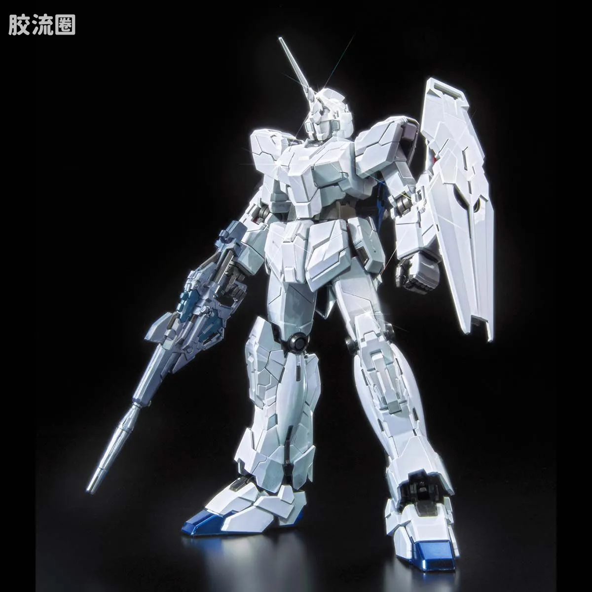 MG 彩色电镀版 独角兽高达钛合金配色(红绿骨架Ver.) - 图片