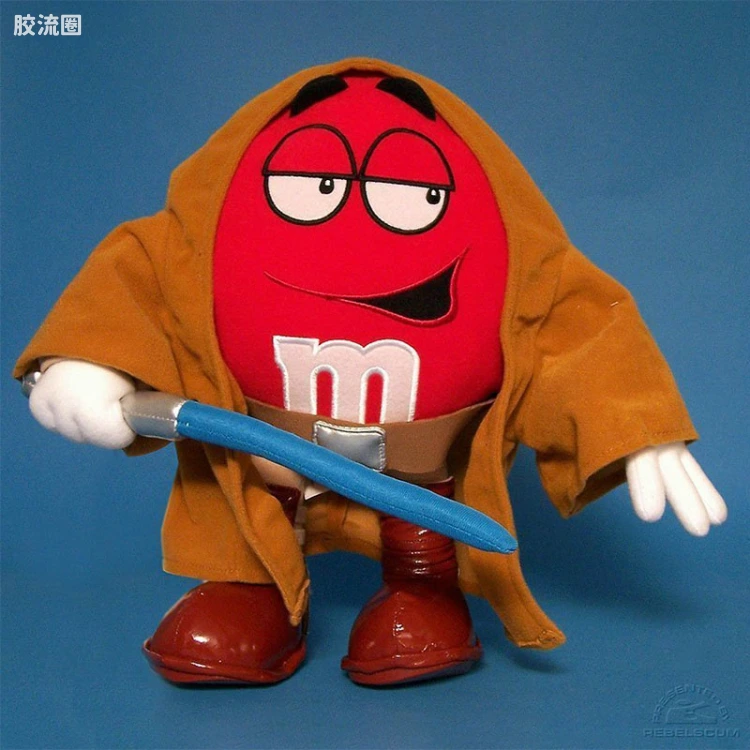 星球大战 CHOCOLATE MPIRE Giant限定毛绒公仔 M&M's 红M豆 欧比旺
