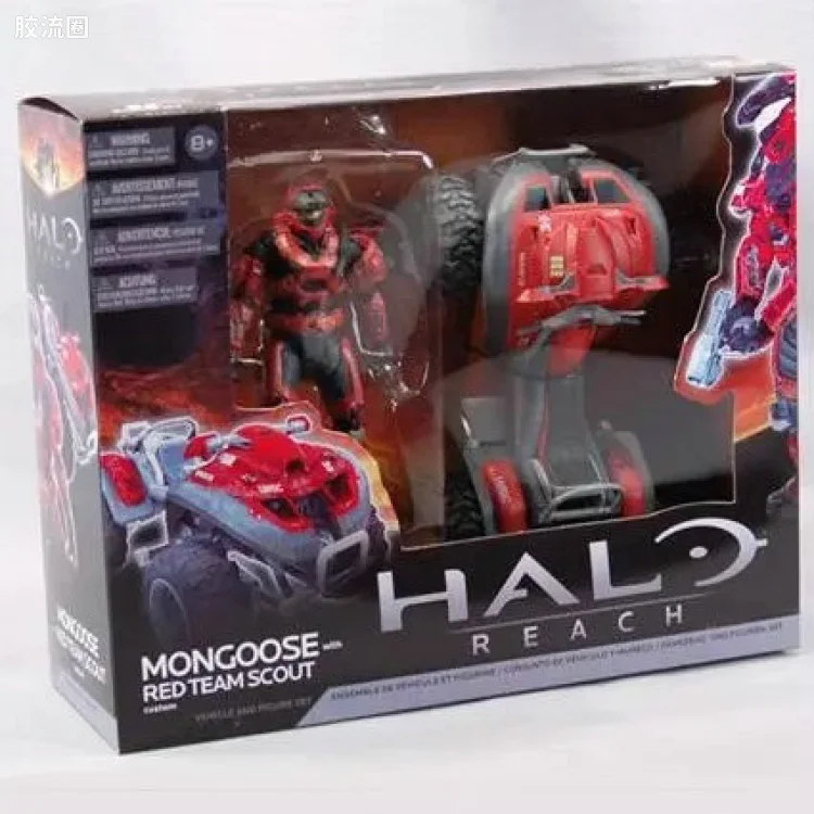 麦克法兰游戏与动画系列 HALO: REACH SERIES 4 – VEHICLE SET MONGOOSE WITH RED TEAM SCOUT SET