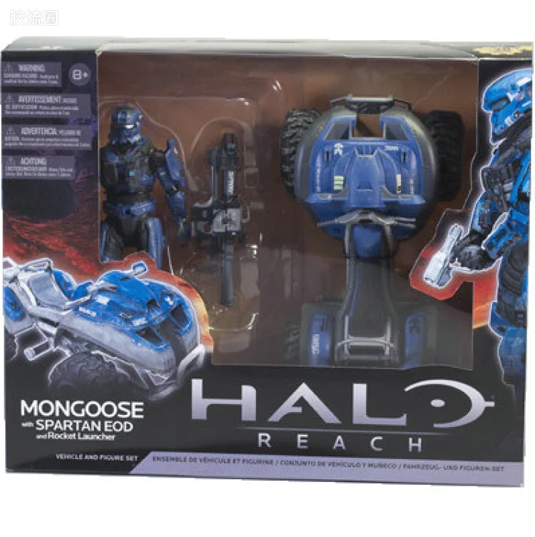 麦克法兰游戏与动画系列 HALO: REACH SERIES 5 – VEHICLE SETS MONGOOSE WITH TEAM BLUE EOD (CUSTOM)