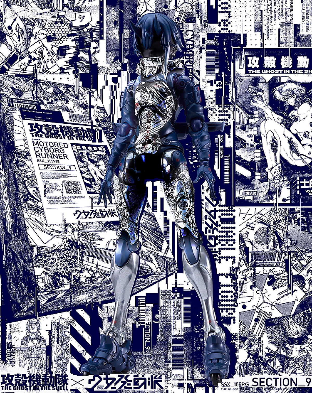 Max Factory 手办系列 少女发动机 MOTORED CYBORG RUNNER SSX_155P/S "SECTION_9" - 图片