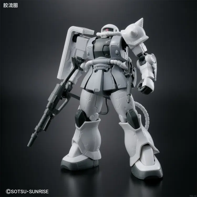 HG 高达The Origin 其他限定版 MS-06 扎古II C-6/R6 DIY白色涂装模型
