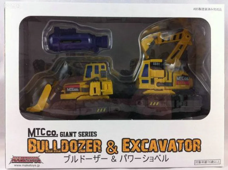 MakeToys变形玩具系列 MTCOMBINER SERIES系列 MTCM-01A EXCAVATOR AND BULLDOZER
