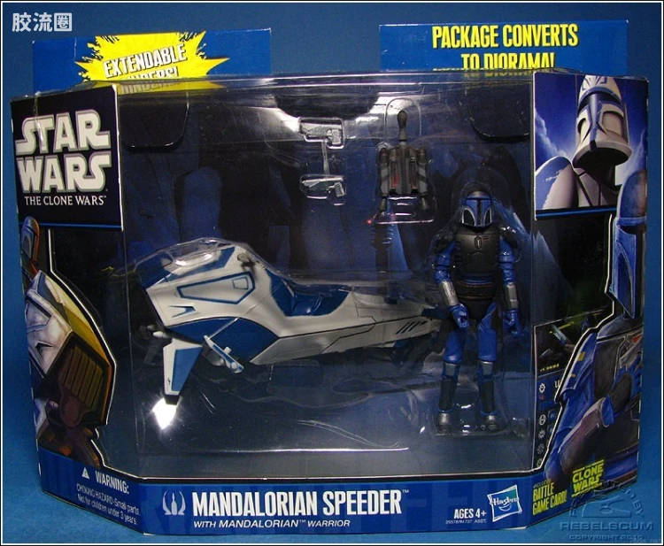 星球大战 THE CLONE WARS 加强版 Mandalorian Speeder with Mandalorian Warrior