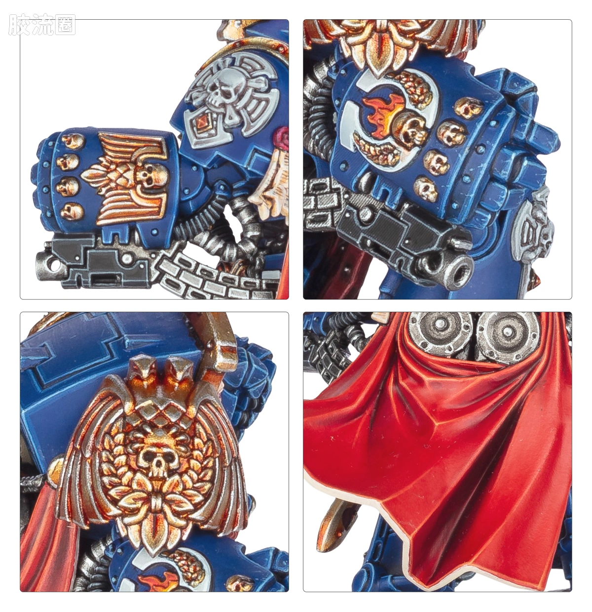 战锤40K Ultramarines 极限战士 10版 战团长 装备安提洛克斯装甲的马涅乌斯·卡尔加 - 图片