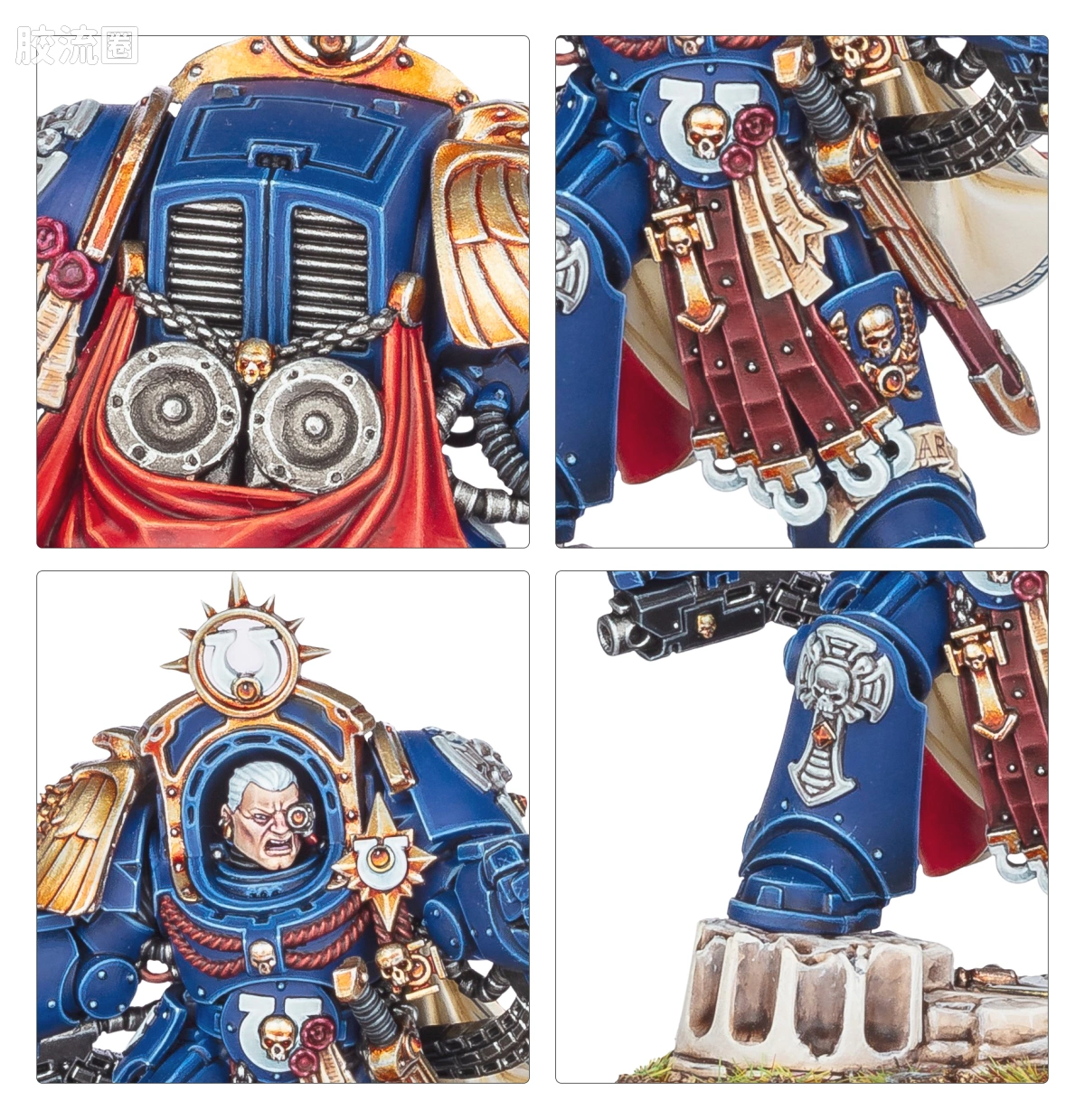战锤40K Ultramarines 极限战士 10版 战团长 装备安提洛克斯装甲的马涅乌斯·卡尔加 - 图片