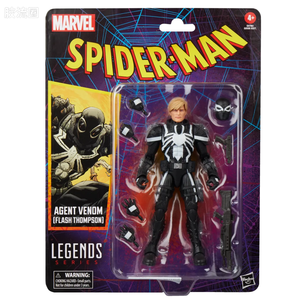 Marvel Legends/漫威传奇 可动人偶系列 蜘蛛侠 漫画 复古挂卡系列 毒液特工 - 图片