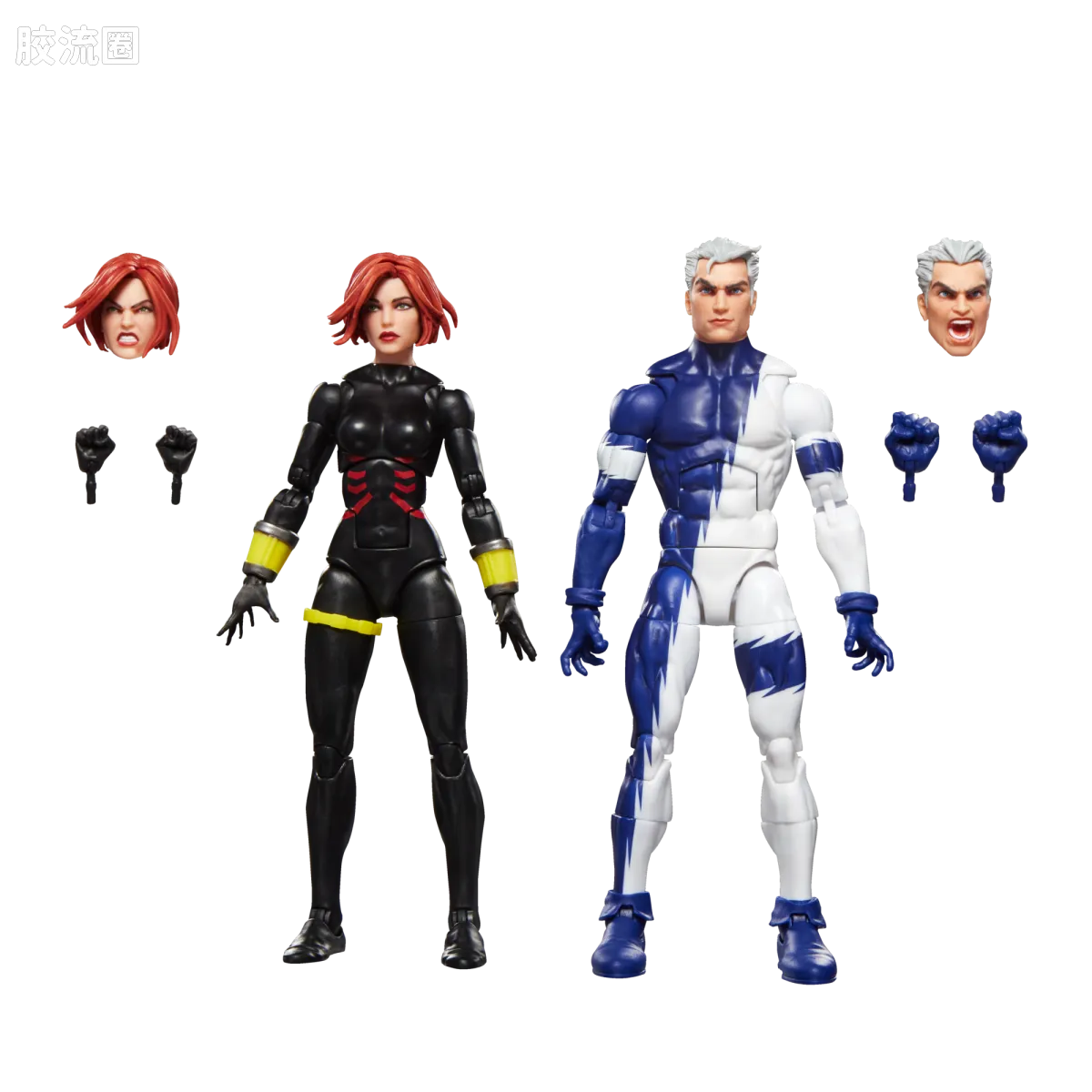 Marvel Legends/漫威传奇 可动人偶系列 多人套 黑寡妇与快银 - 图片