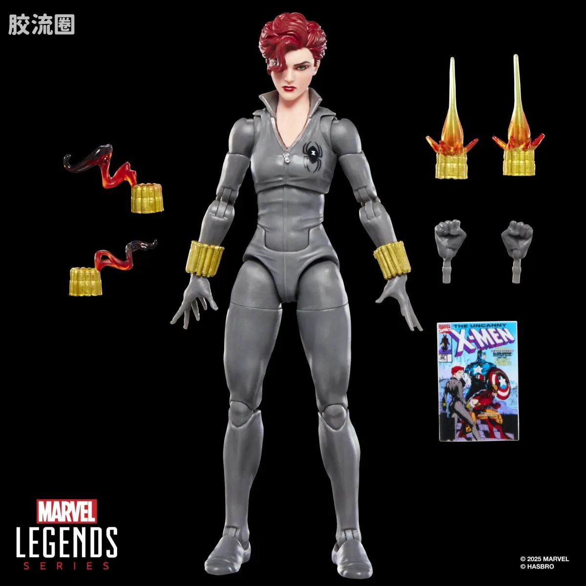 Marvel Legends/漫威传奇 可动人偶系列 迷你漫画 复古挂卡系列 黑寡妇 - 图片