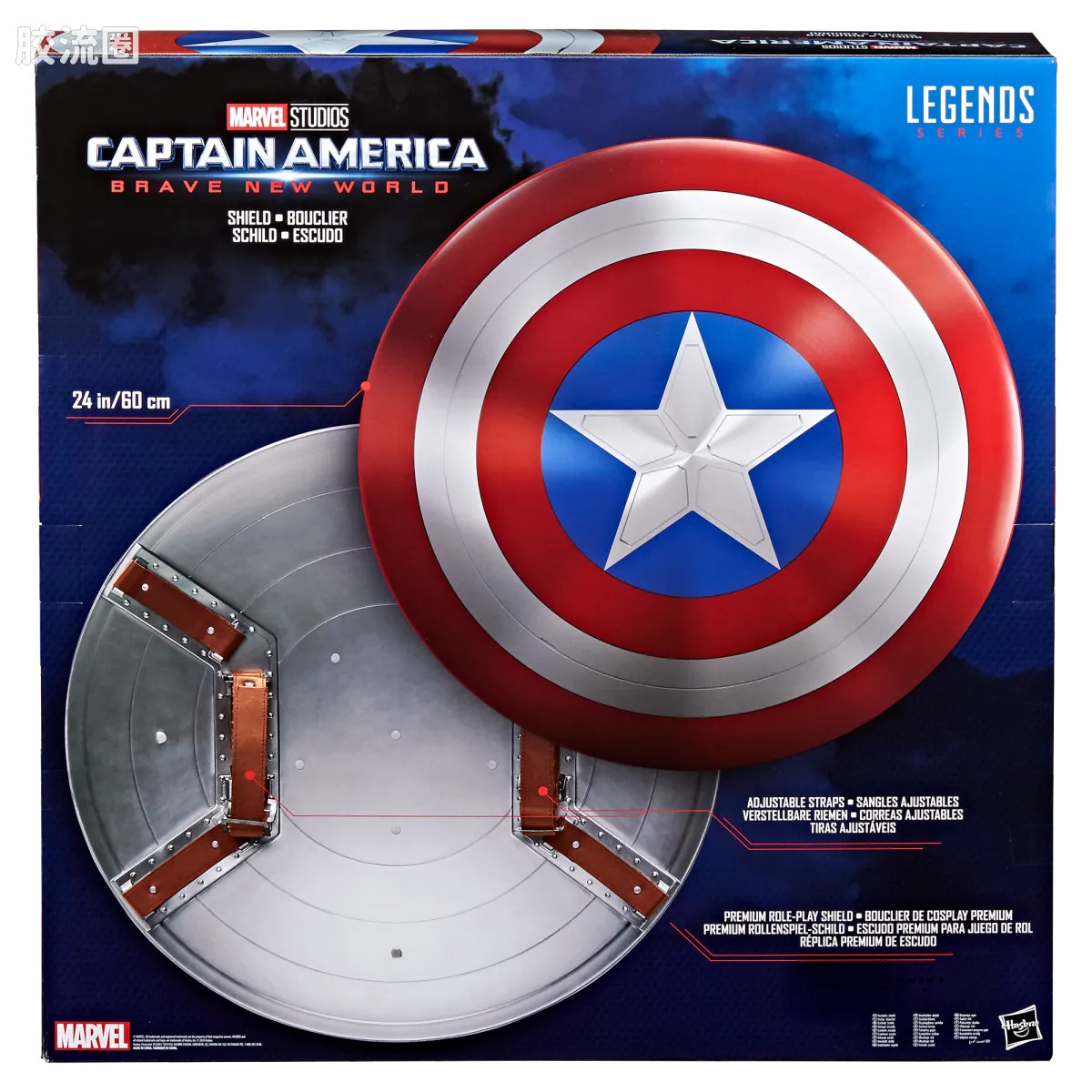 Marvel Legends/漫威传奇 可动人偶系列 1/1系列 美国队长盾牌 - 图片