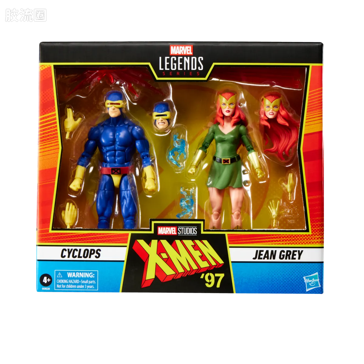 Marvel Legends/漫威传奇 可动人偶系列 X-战警97 动画 复古挂卡系列 镭射眼&琴·格蕾 - 图片