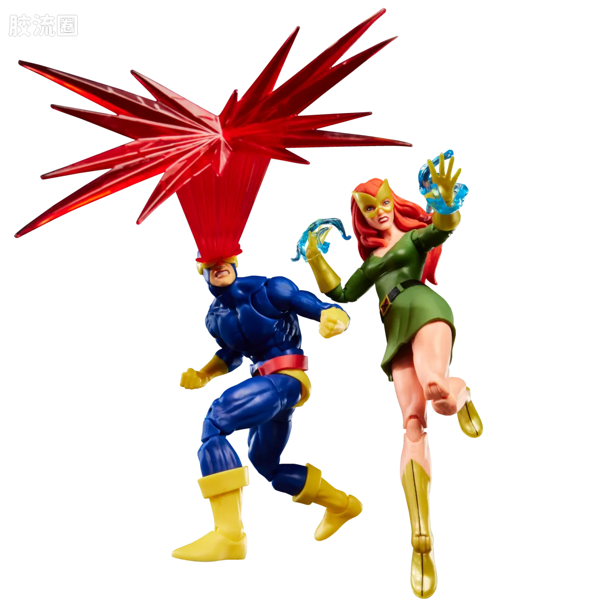 Marvel Legends/漫威传奇 可动人偶系列 X-战警97 动画 复古挂卡系列 镭射眼&琴·格蕾 - 图片