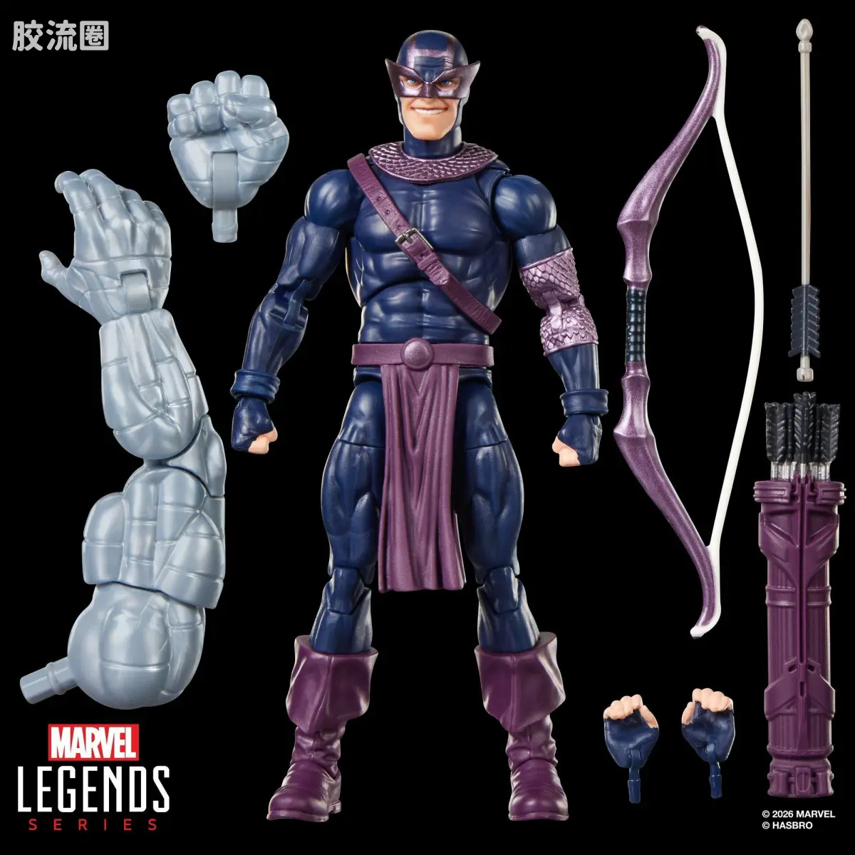 Marvel Legends/漫威传奇 可动人偶系列 Marvel's Box 黑暗复仇者 鹰眼 - 图片