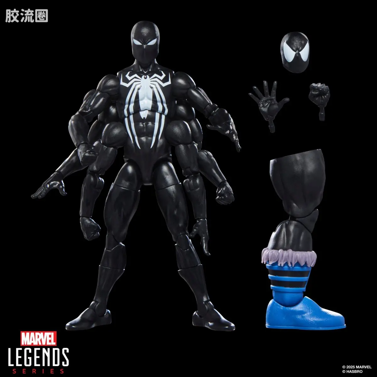 Marvel Legends/漫威传奇 可动人偶系列 豪华版 黑暗复仇者 蜘蛛侠 - 图片
