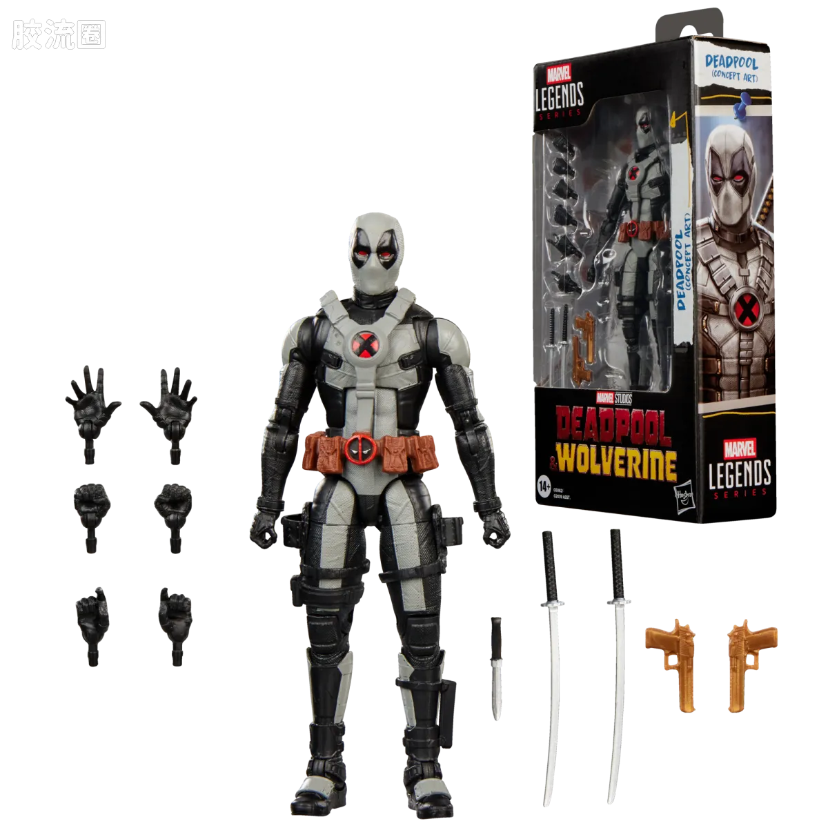Marvel Legends/漫威传奇 可动人偶系列 死侍与金刚狼系列 死侍（概念艺术版） - 图片
