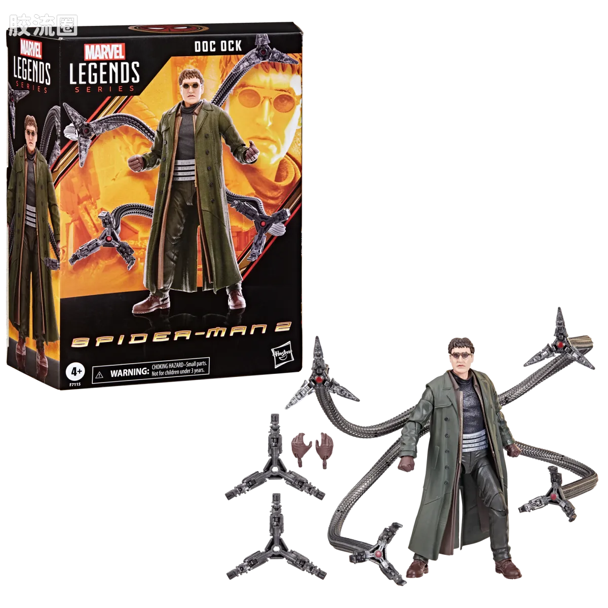 Marvel Legends/漫威传奇 可动人偶系列 英雄无归 系列 蜘蛛侠电影2豪华单盒版章鱼博士 - 图片