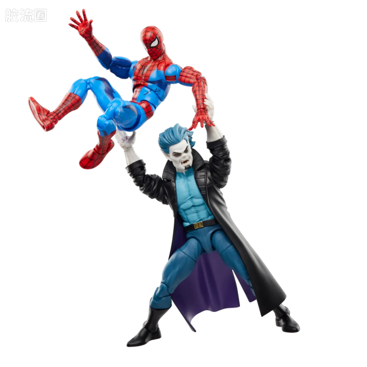 Marvel Legends/漫威传奇 可动人偶系列 蜘蛛侠94 动画 复古挂卡系列 奇异博士&莫比亚斯 - 图片